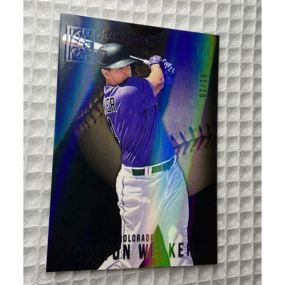 2022 Panini Capstone‎ #10 Colton Welker RC BLACK ARTIST PROOF /10 Rockies Giants